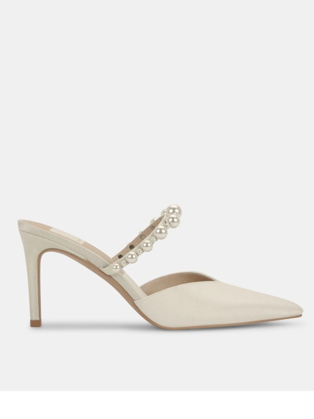 Kanika Pearl Heels Vanilla Silk